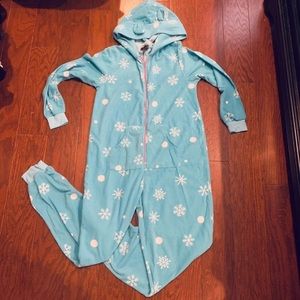 Adult Full Body Hooded Pajama Fleece Winter Holiday Onesie